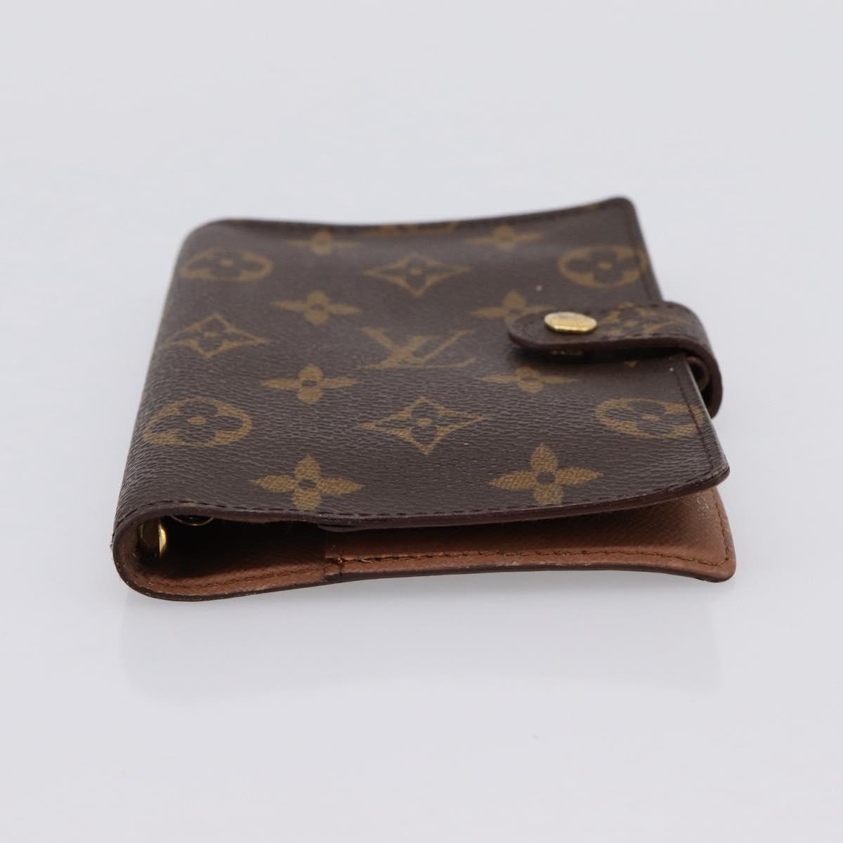LOUIS VUITTON Monogram Agenda PM Day Planner Cover R20005 LV Auth 197122