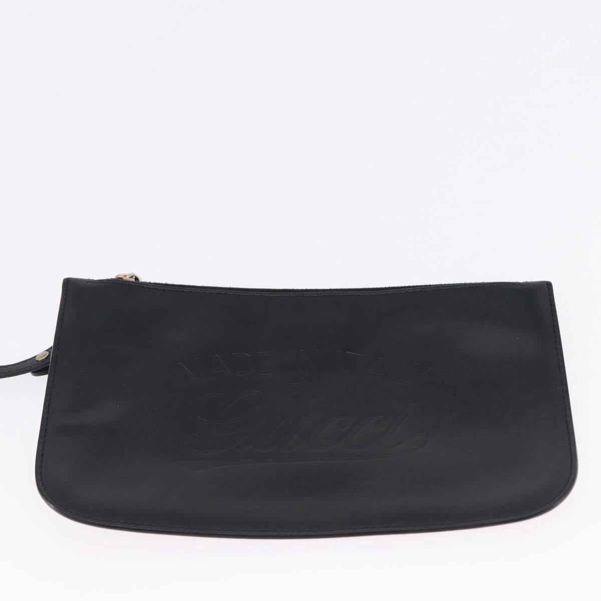 GUCCI Tote Bag GG Canvas Black Gold 247209 Auth 197124