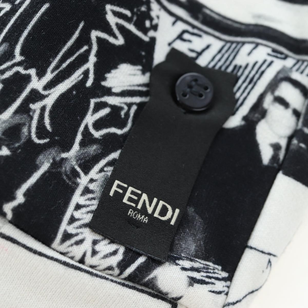 FENDI Hoody cotton XS White Auth 197126M