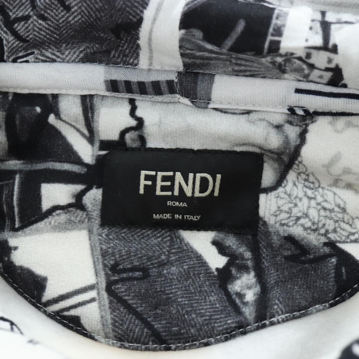 FENDI Hoody cotton XS White Auth 197126M
