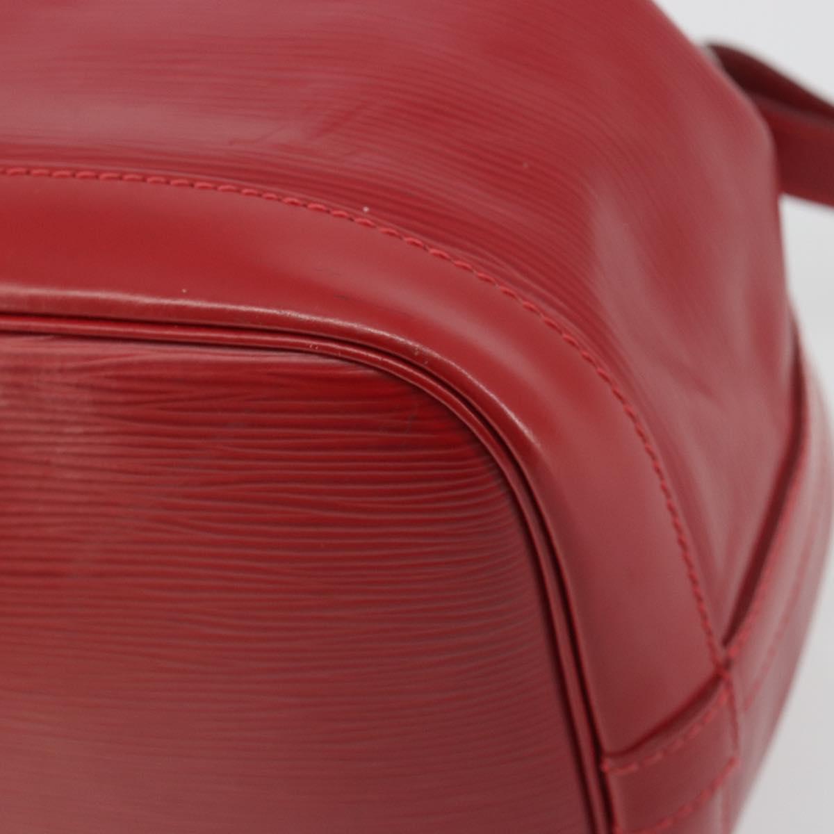 LOUIS VUITTON Epi Petit Noe Shoulder Bag Carmine M40839 LV Auth 197132A