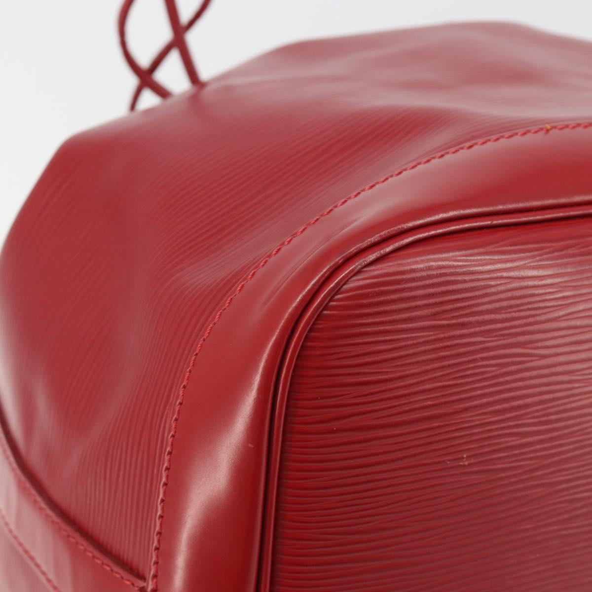LOUIS VUITTON Epi Petit Noe Shoulder Bag Carmine M40839 LV Auth 197132A