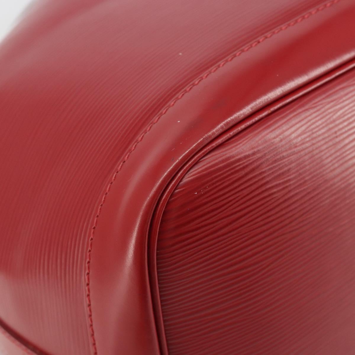 LOUIS VUITTON Epi Petit Noe Shoulder Bag Carmine M40839 LV Auth 197132A