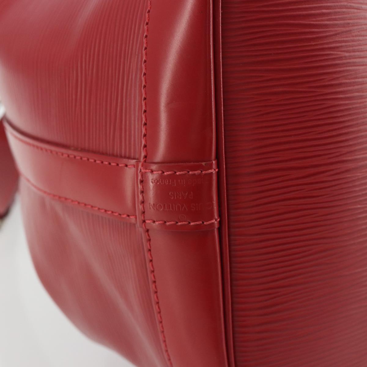 LOUIS VUITTON Epi Petit Noe Shoulder Bag Carmine M40839 LV Auth 197132A