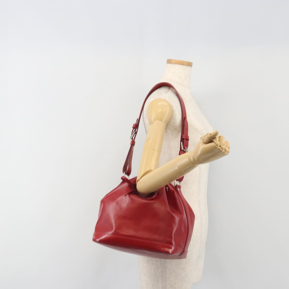 LOUIS VUITTON Epi Petit Noe Shoulder Bag Carmine M40839 LV Auth 197132A