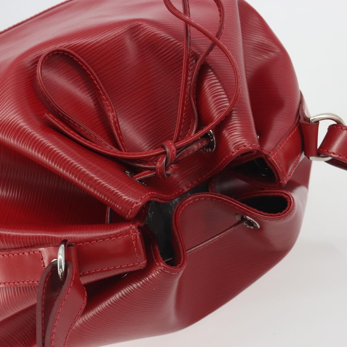 LOUIS VUITTON Epi Petit Noe Shoulder Bag Carmine M40839 LV Auth 197132A