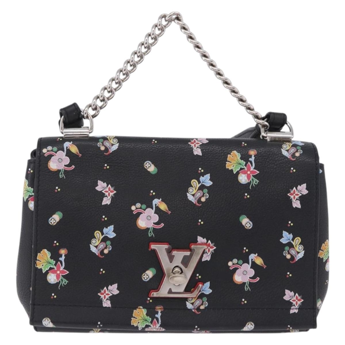 LOUIS VUITTON Rock Me II BB Shoulder Bag Calf leather Black LV Auth 197135V