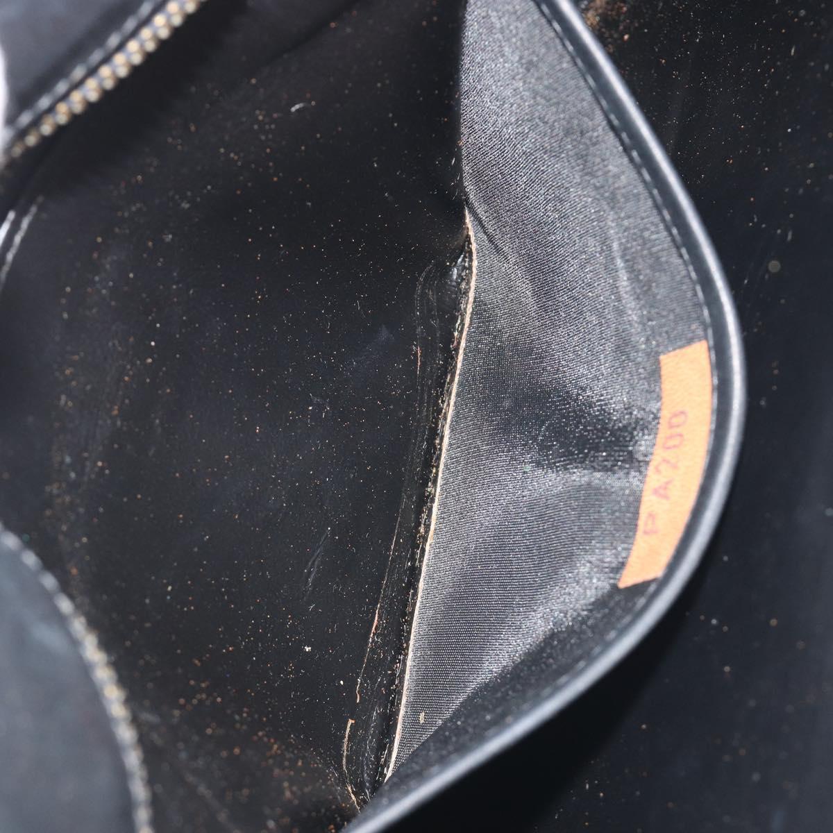 Salvatore Ferragamo Shoulder Bag Leather Black Gold Auth 197141