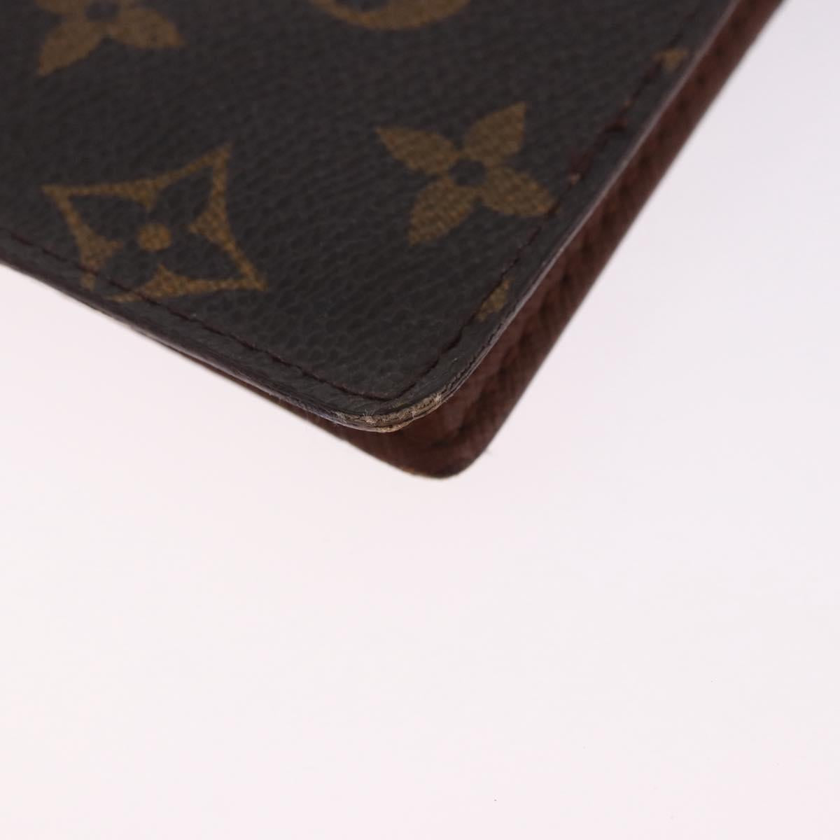 LOUIS VUITTON Monogram Agenda PM Day Planner Cover R20005 LV Auth 197145