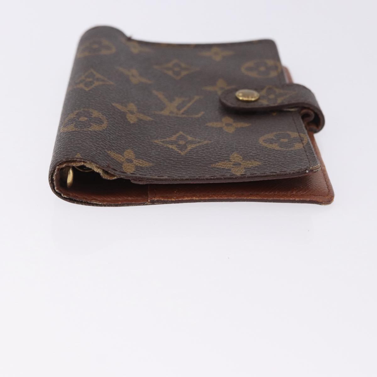 LOUIS VUITTON Monogram Agenda PM Day Planner Cover R20005 LV Auth 197145
