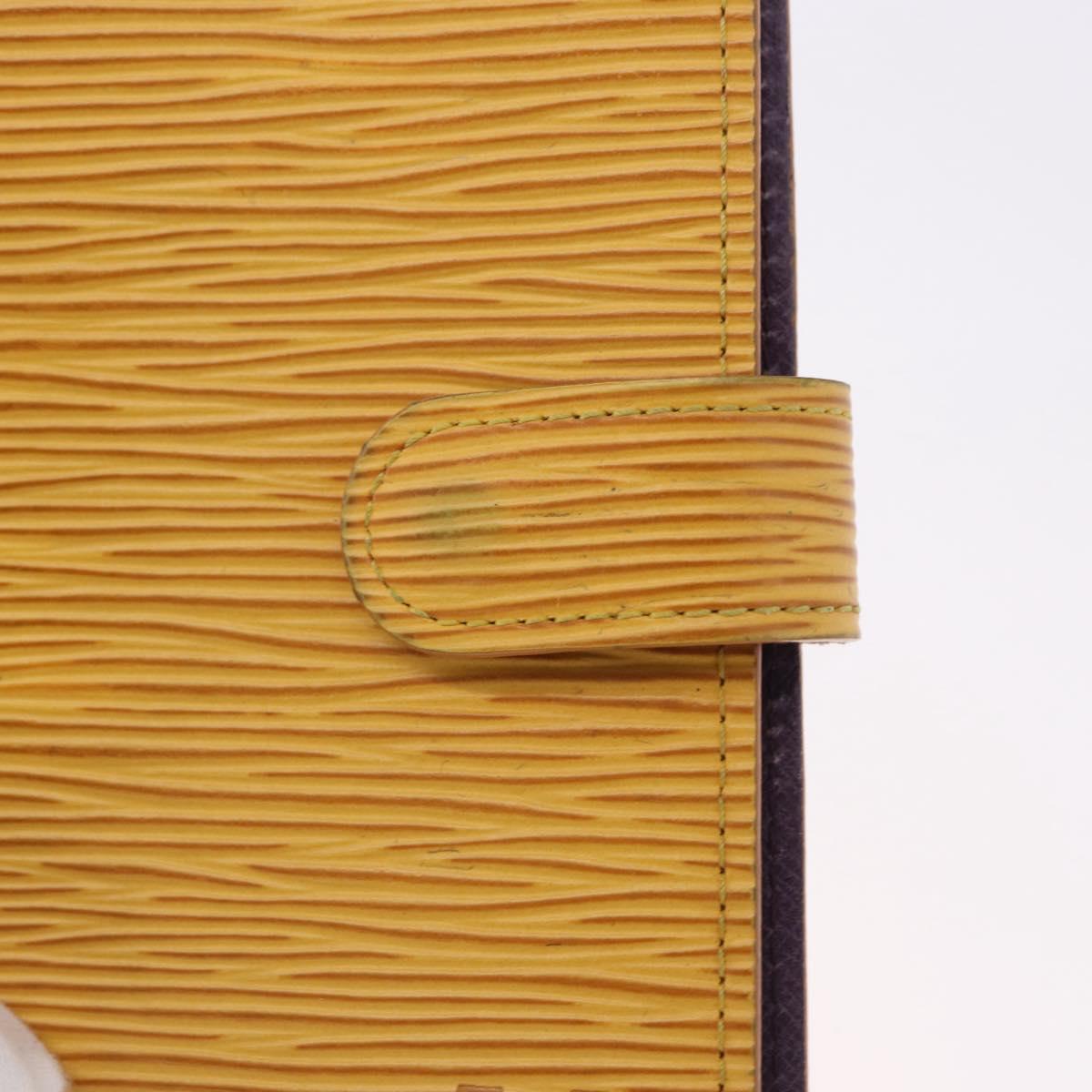 LOUIS VUITTON Epi Agenda PM Day Planner Cover Yellow R20059 LV Auth 197146