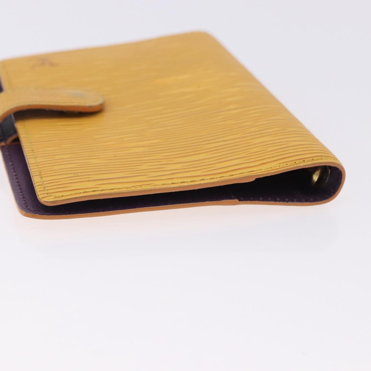 LOUIS VUITTON Epi Agenda PM Day Planner Cover Yellow R20059 LV Auth 197146