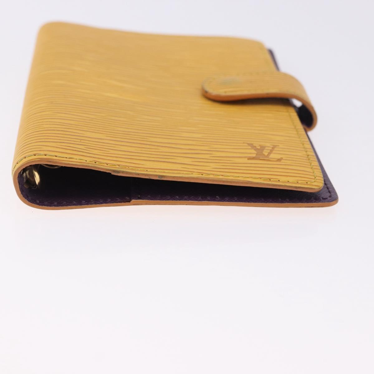 LOUIS VUITTON Epi Agenda PM Day Planner Cover Yellow R20059 LV Auth 197146