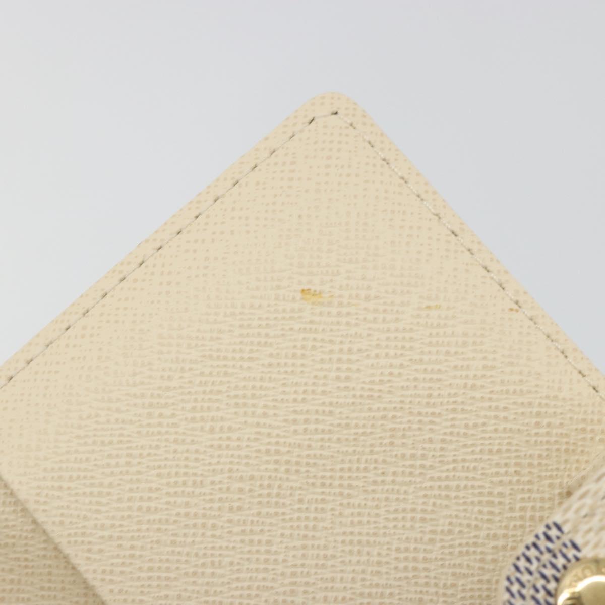 LOUIS VUITTON Damier Azur Agenda PM Day Planner Cover R20706 LV Auth 197147V