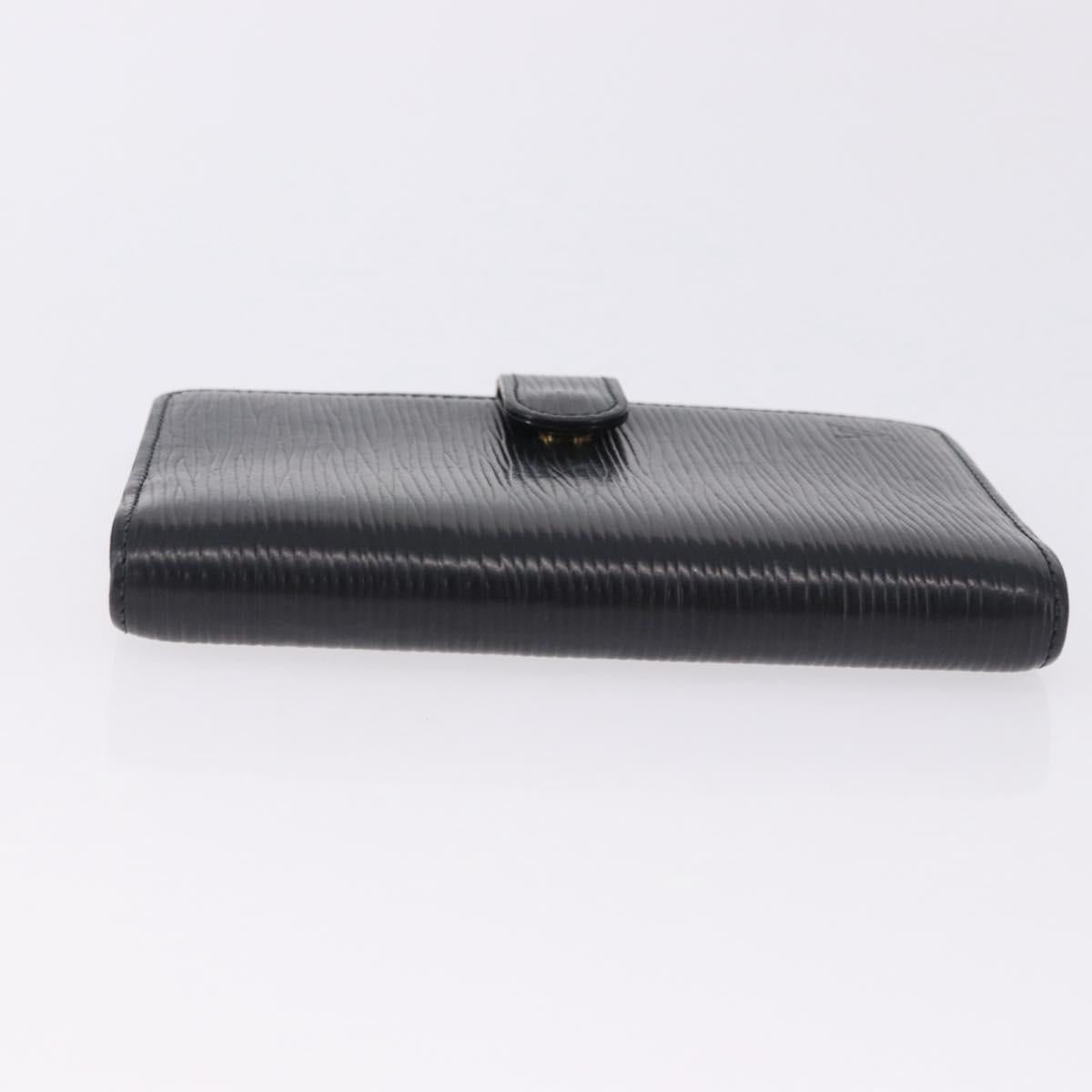LOUIS VUITTON Epi Agenda PM Day Planner Cover Black R20092 LV Auth 197148