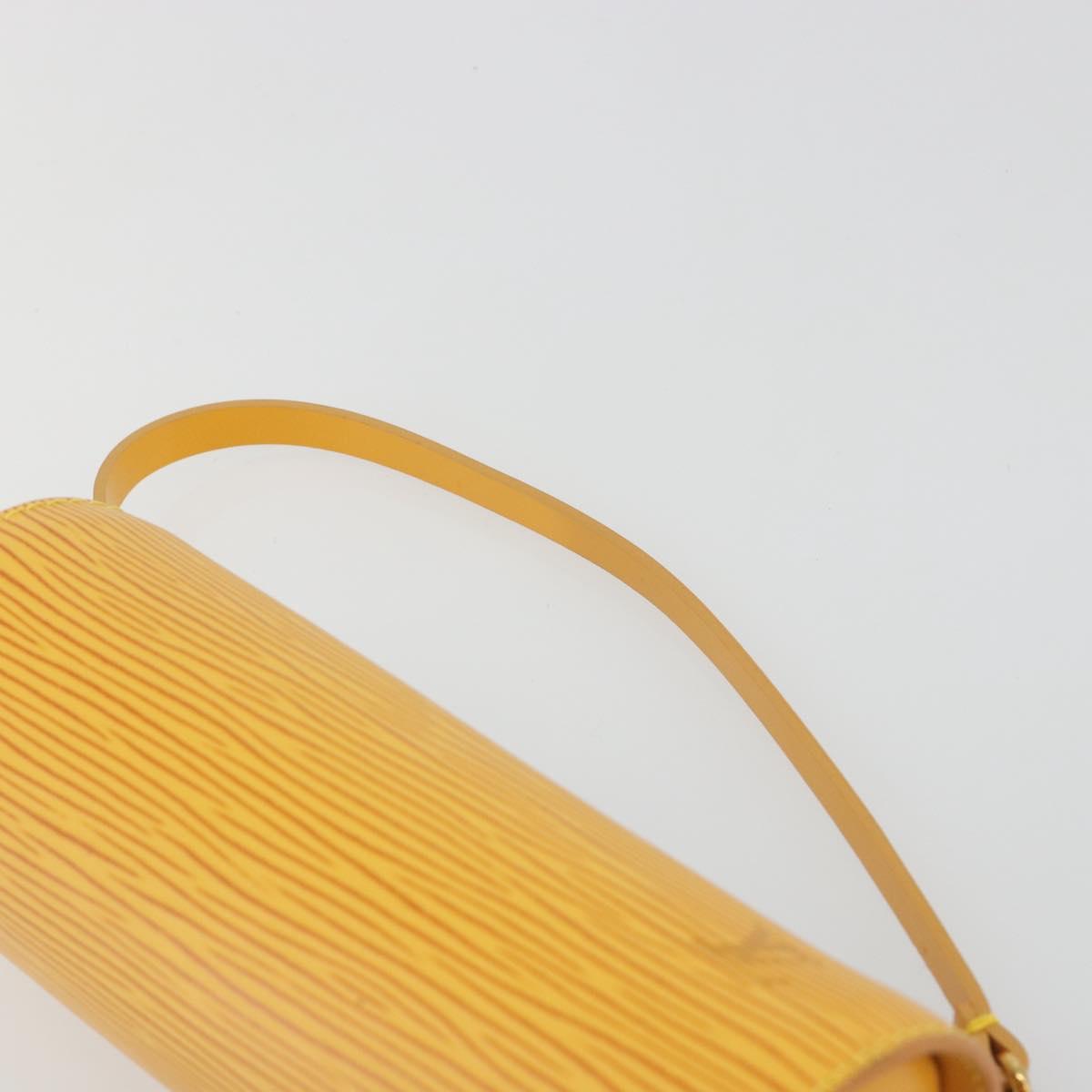LOUIS VUITTON Epi Soufflot Pouch Yellow LV Auth 197149A