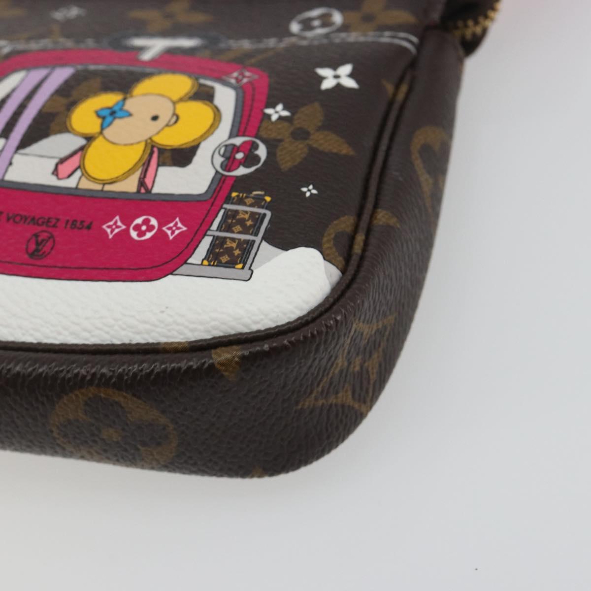 LOUIS VUITTON Monogram Vivienne Mini Pochette Accessoires M68490 LV Auth 197150M