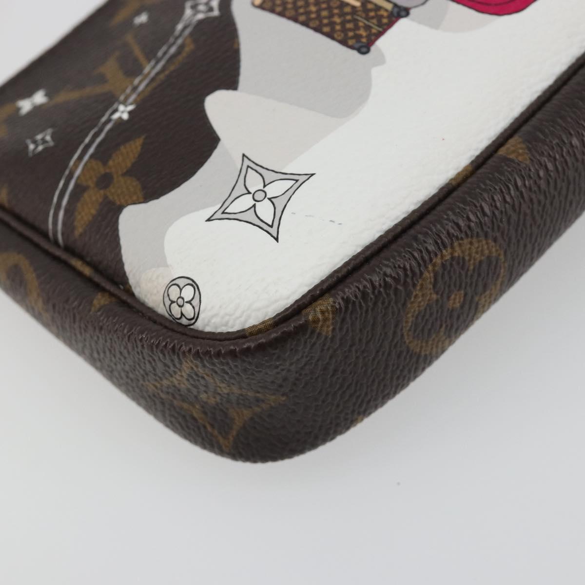 LOUIS VUITTON Monogram Vivienne Mini Pochette Accessoires M68490 LV Auth 197150M