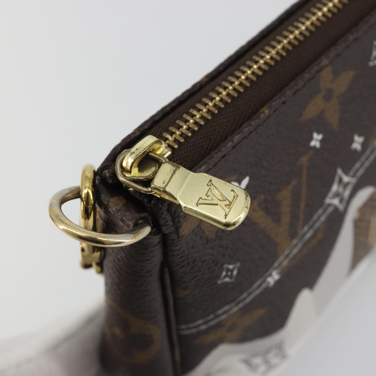 LOUIS VUITTON Monogram Vivienne Mini Pochette Accessoires M68490 LV Auth 197150M