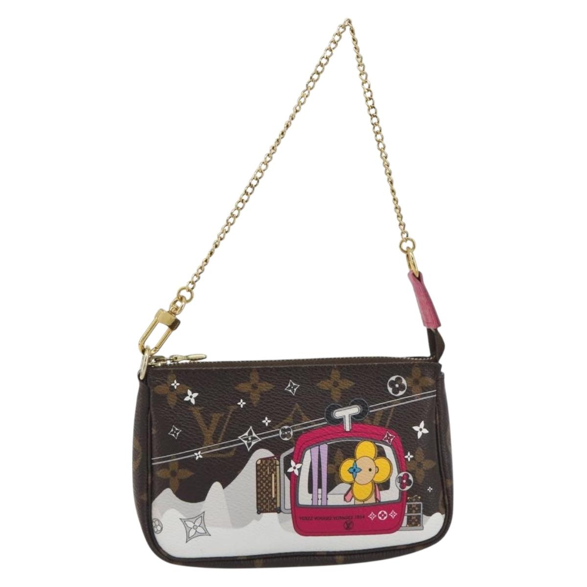 LOUIS VUITTON Monogram Vivienne Mini Pochette Accessoires M68490 LV Auth 197150M