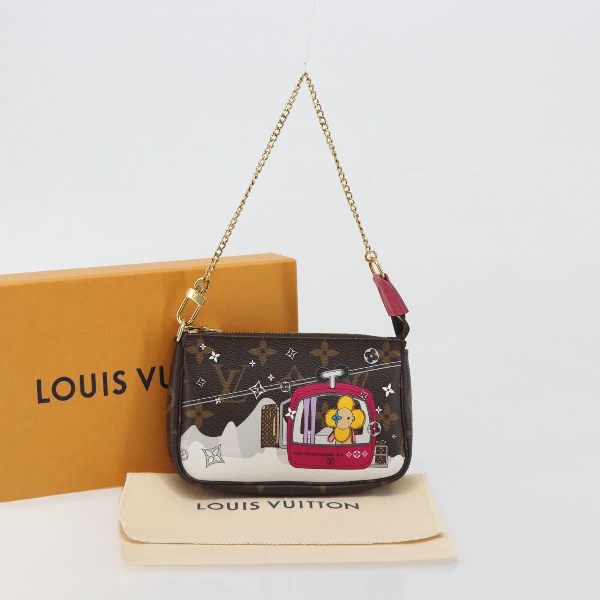 LOUIS VUITTON Monogram Vivienne Mini Pochette Accessoires M68490 LV Auth 197150M