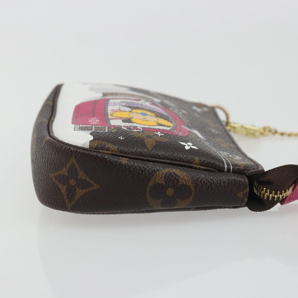 LOUIS VUITTON Monogram Vivienne Mini Pochette Accessoires M68490 LV Auth 197150M
