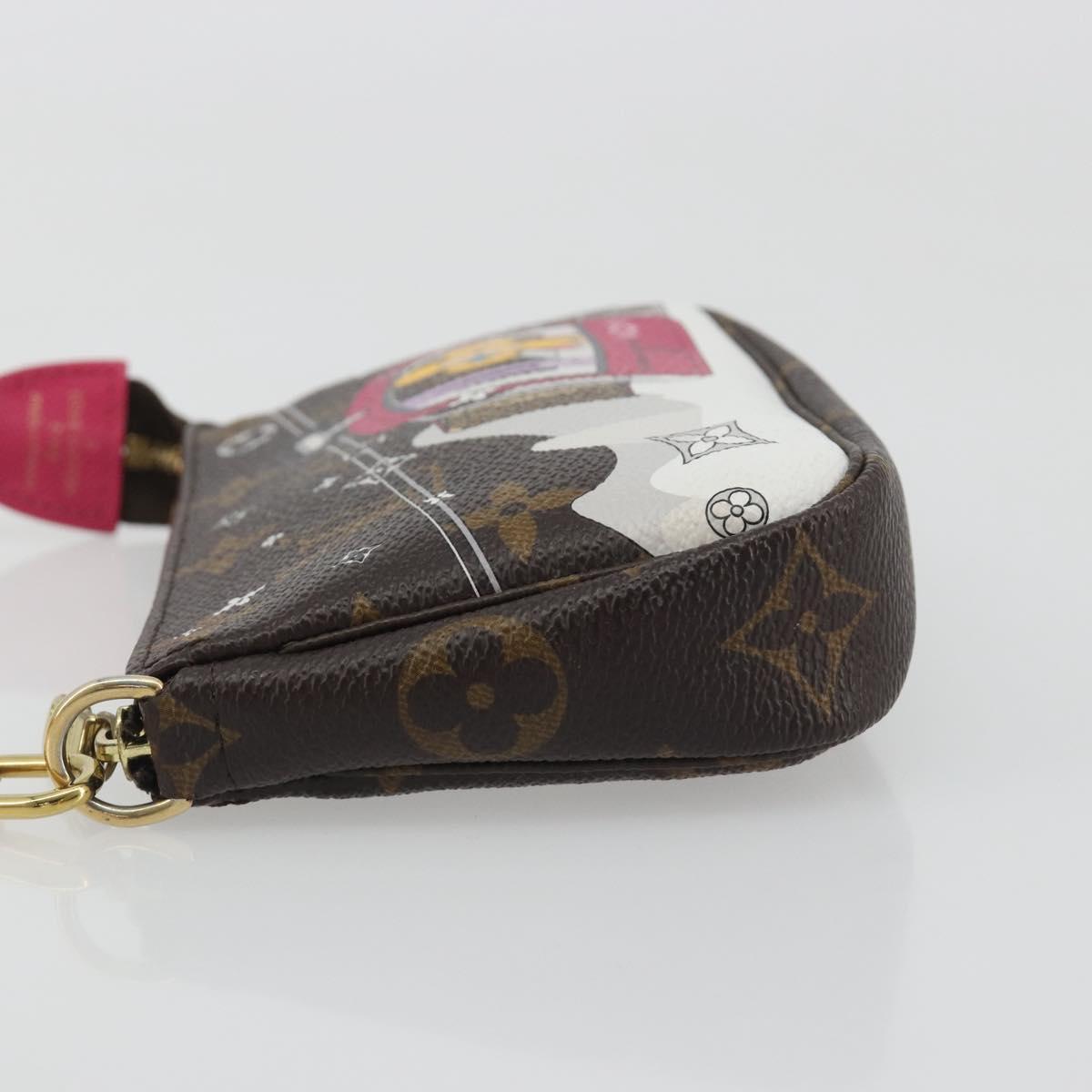 LOUIS VUITTON Monogram Vivienne Mini Pochette Accessoires M68490 LV Auth 197150M