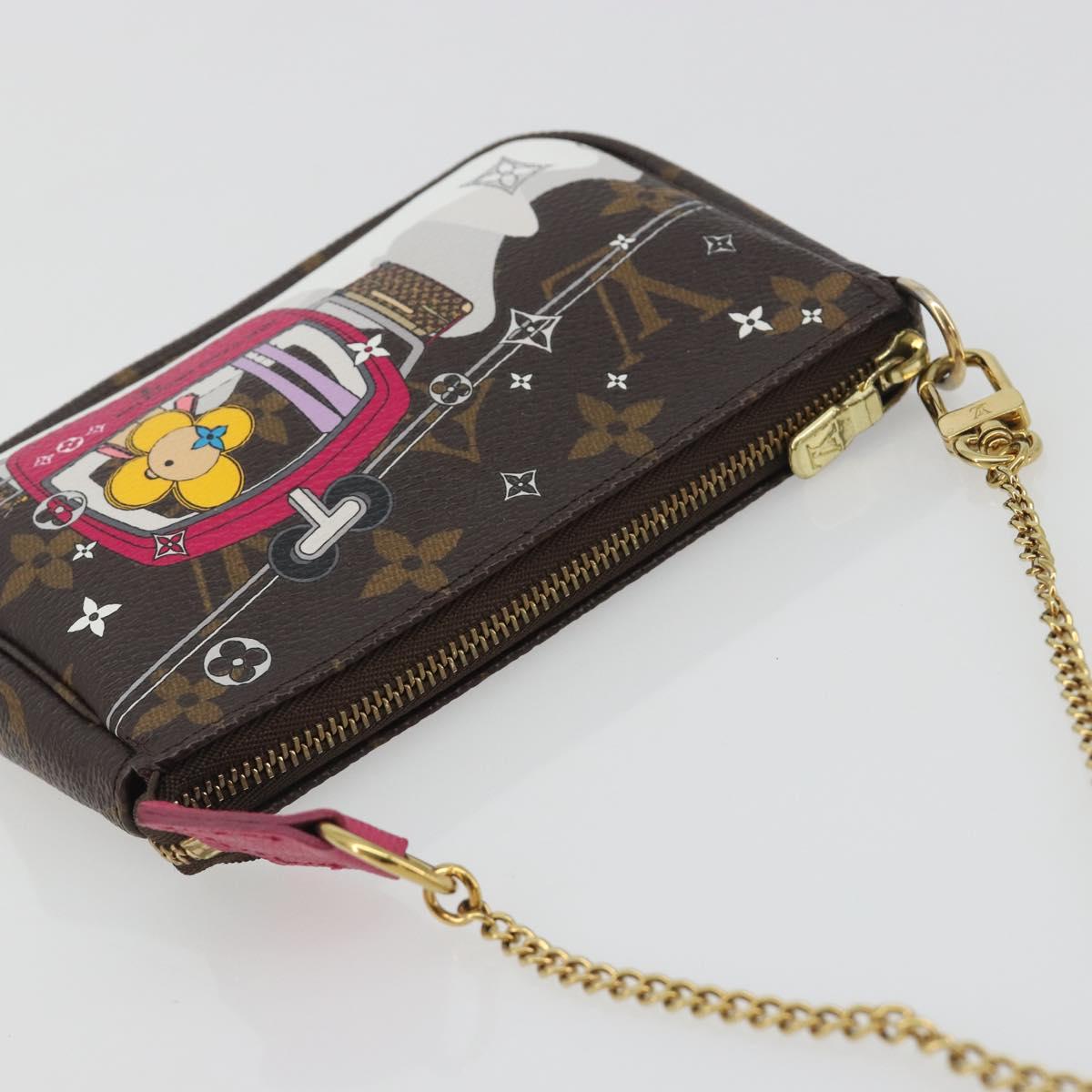 LOUIS VUITTON Monogram Vivienne Mini Pochette Accessoires M68490 LV Auth 197150M