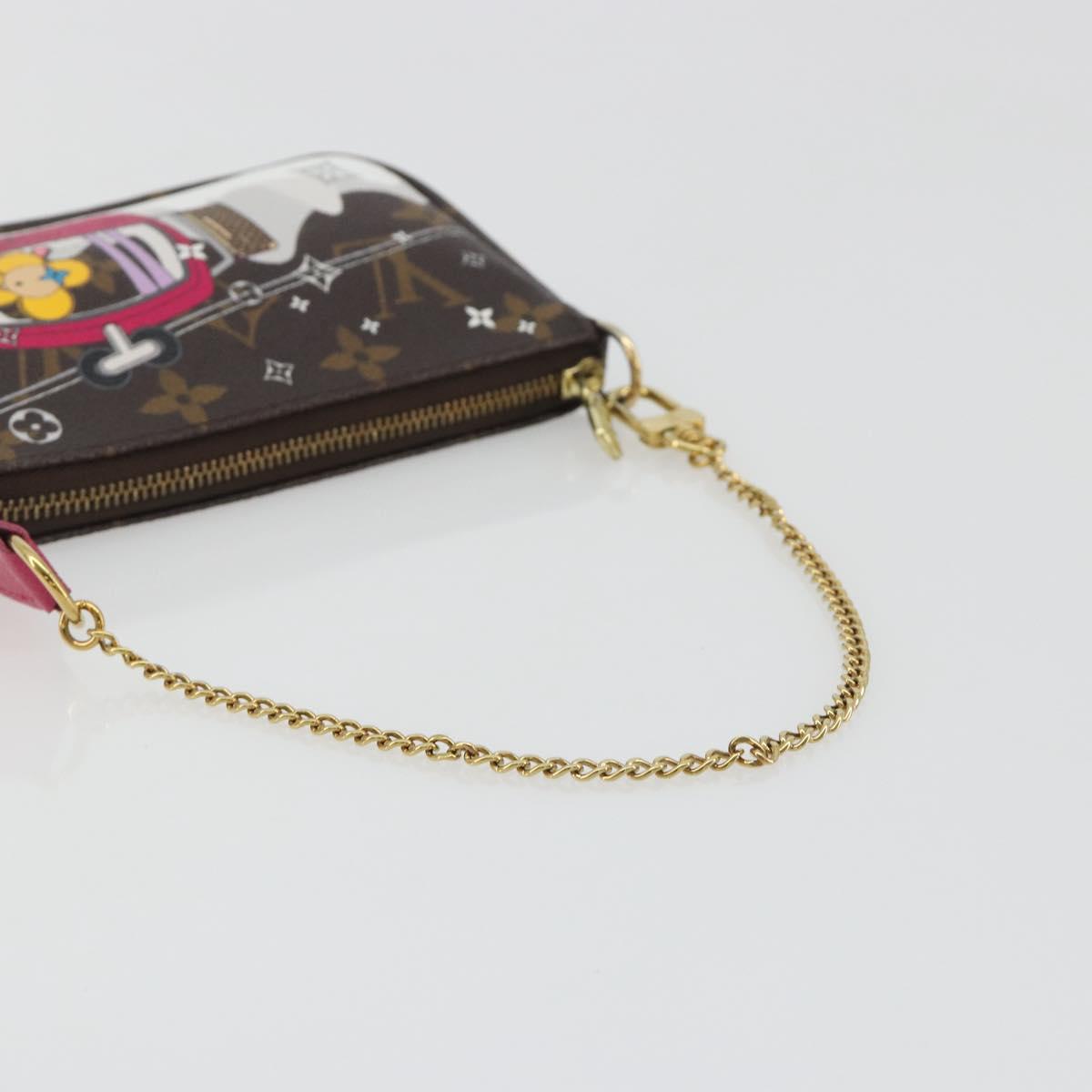 LOUIS VUITTON Monogram Vivienne Mini Pochette Accessoires M68490 LV Auth 197150M