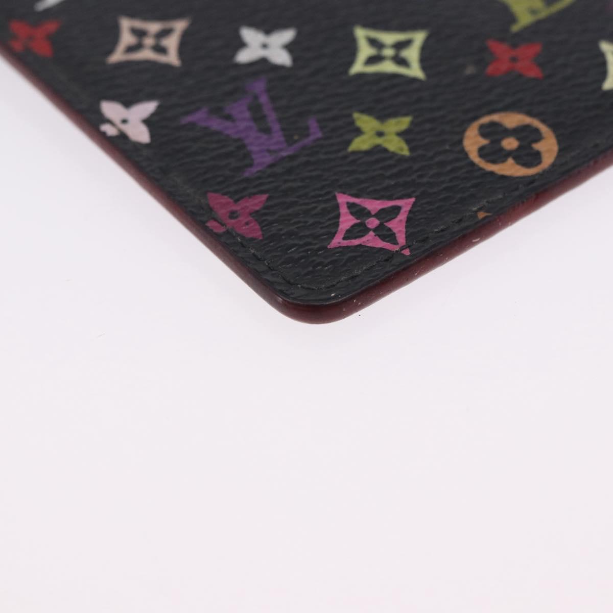 LOUIS VUITTON Monogram Multicolor Etui Hand Mirror Black M92651 LV Auth 197154V