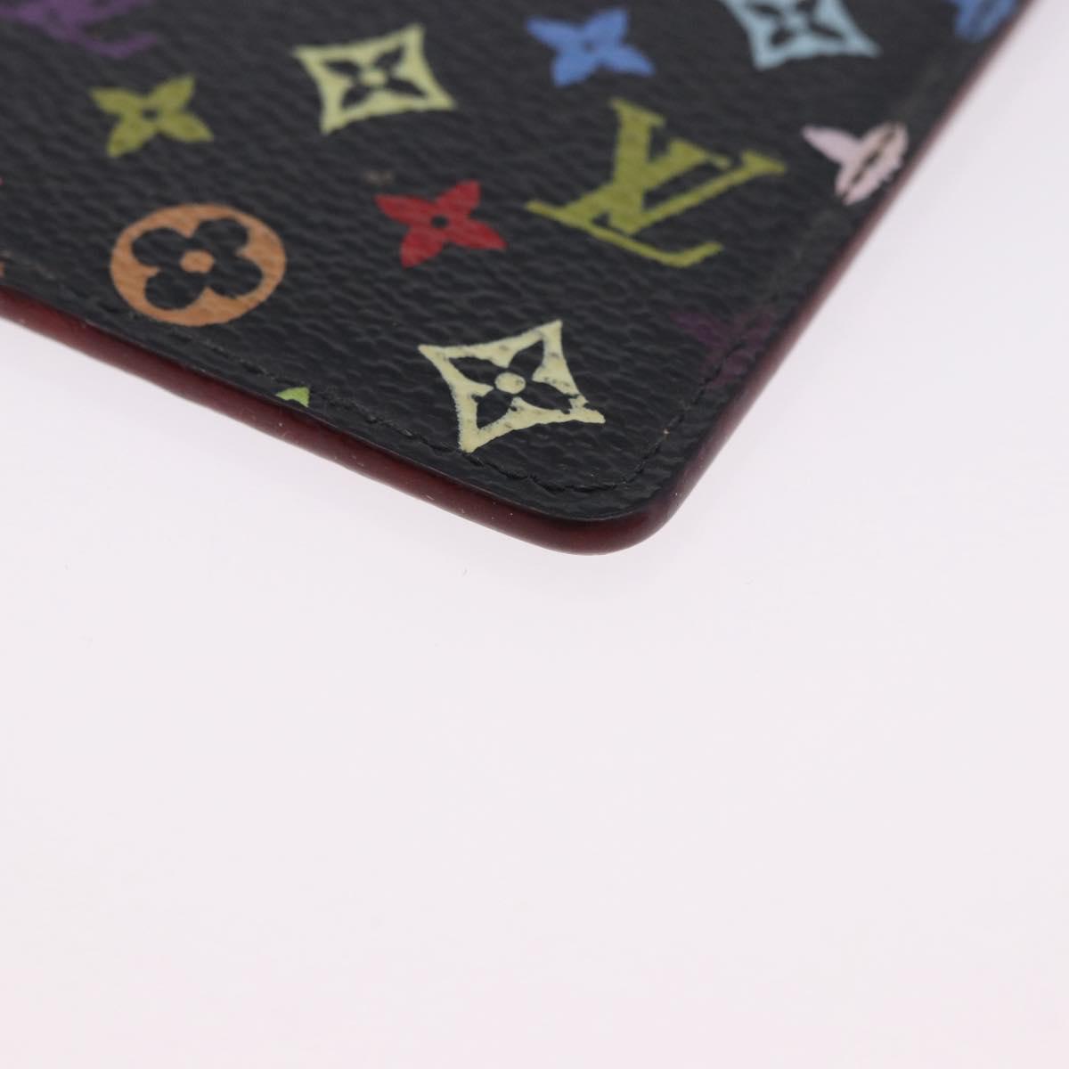 LOUIS VUITTON Monogram Multicolor Etui Hand Mirror Black M92651 LV Auth 197154V