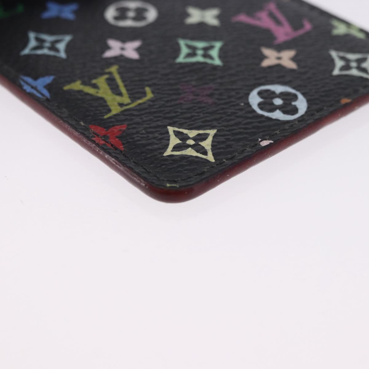 LOUIS VUITTON Monogram Multicolor Etui Hand Mirror Black M92651 LV Auth 197154V