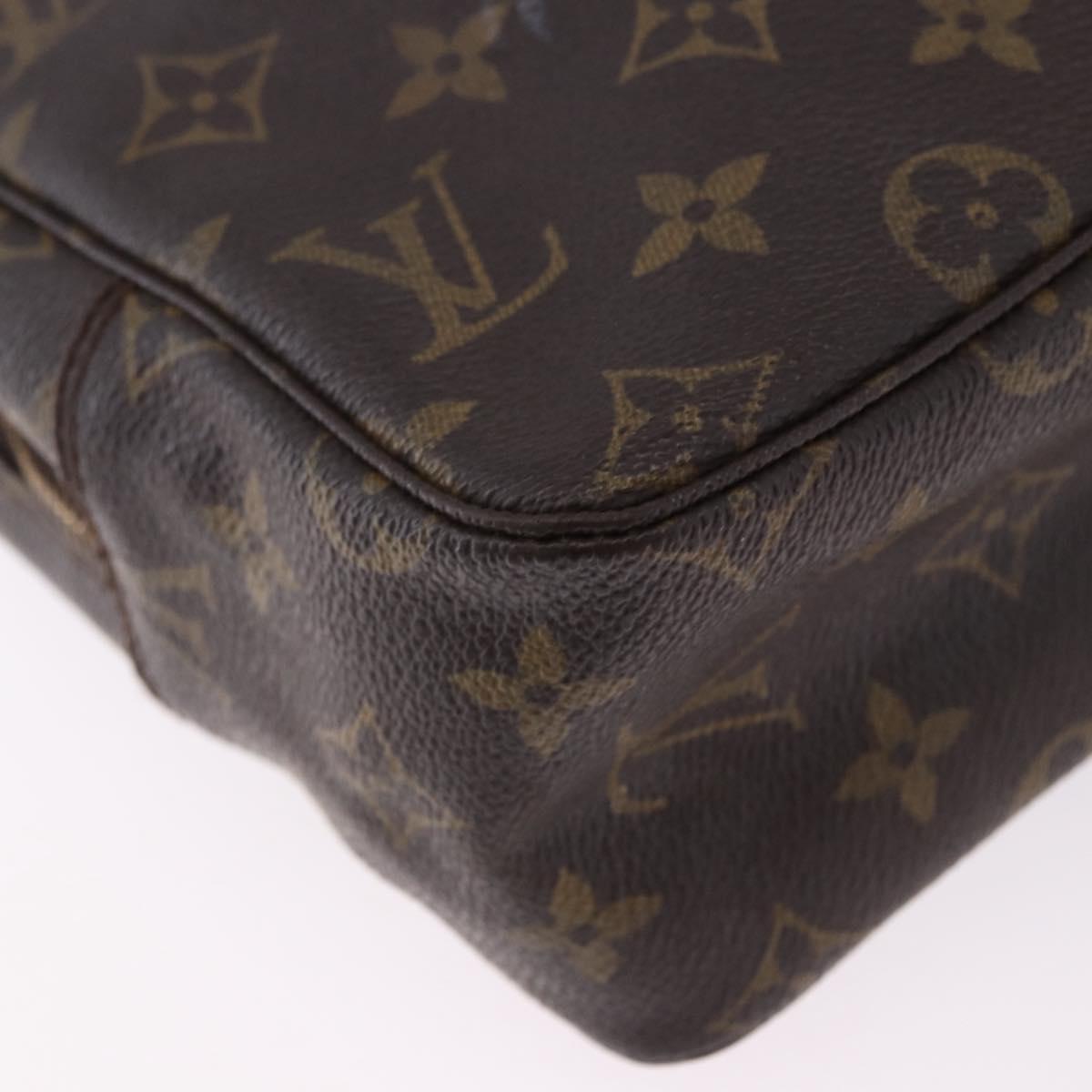 LOUIS VUITTON Monogram Trousse Toilette 28 Clutch Bag M47522 LV Auth 197165