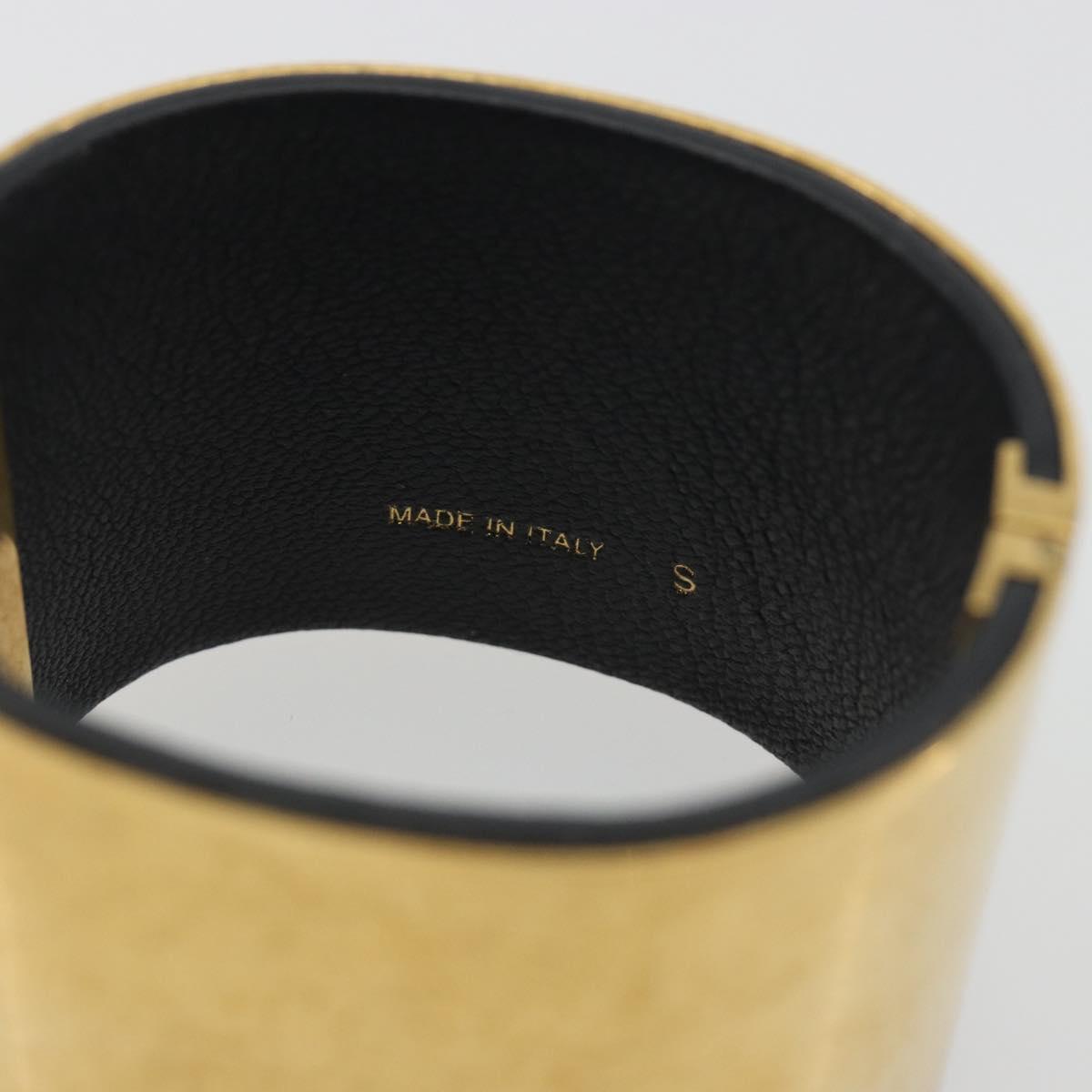 CELINE Bangle Bracelet metal Gold Auth 197170A