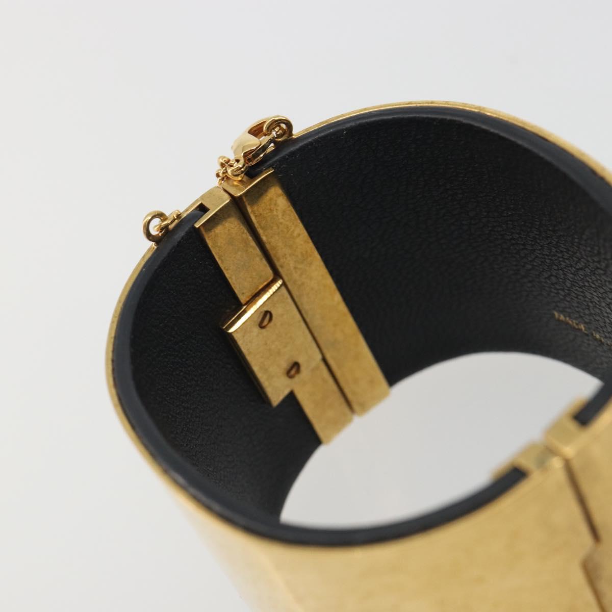 CELINE Bangle Bracelet metal Gold Auth 197170A