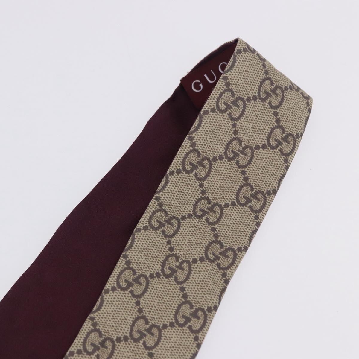 GUCCI GG Canvas Scarf Silk Higuchi Yuko Collaboration Beige Auth 197171M