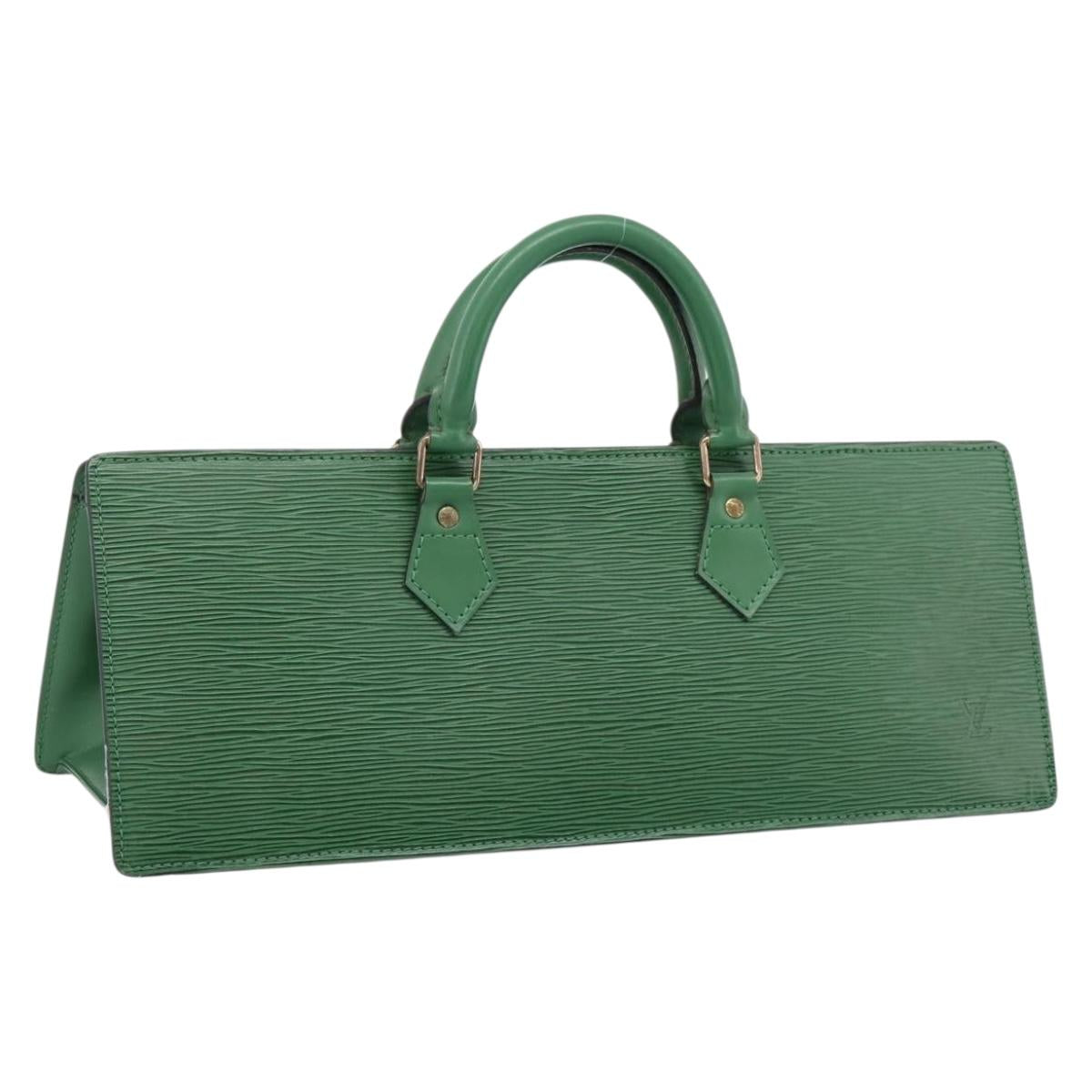 LOUIS VUITTON Epi Sac Triangle Hand Bag Green M52094 LV Auth 197179