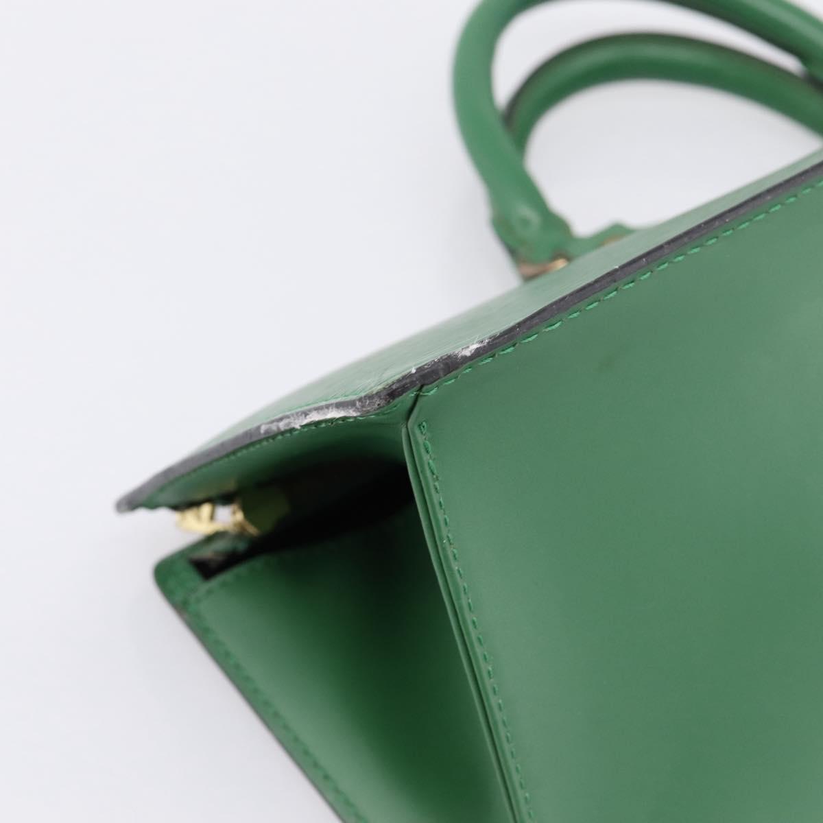 LOUIS VUITTON Epi Sac Triangle Hand Bag Green M52094 LV Auth 197179