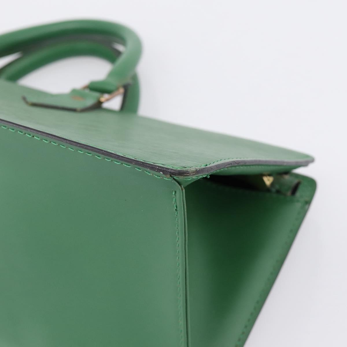 LOUIS VUITTON Epi Sac Triangle Hand Bag Green M52094 LV Auth 197179