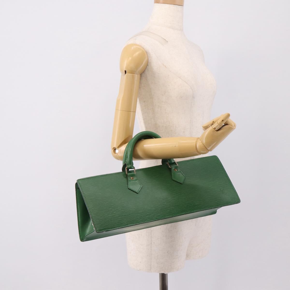 LOUIS VUITTON Epi Sac Triangle Hand Bag Green M52094 LV Auth 197179