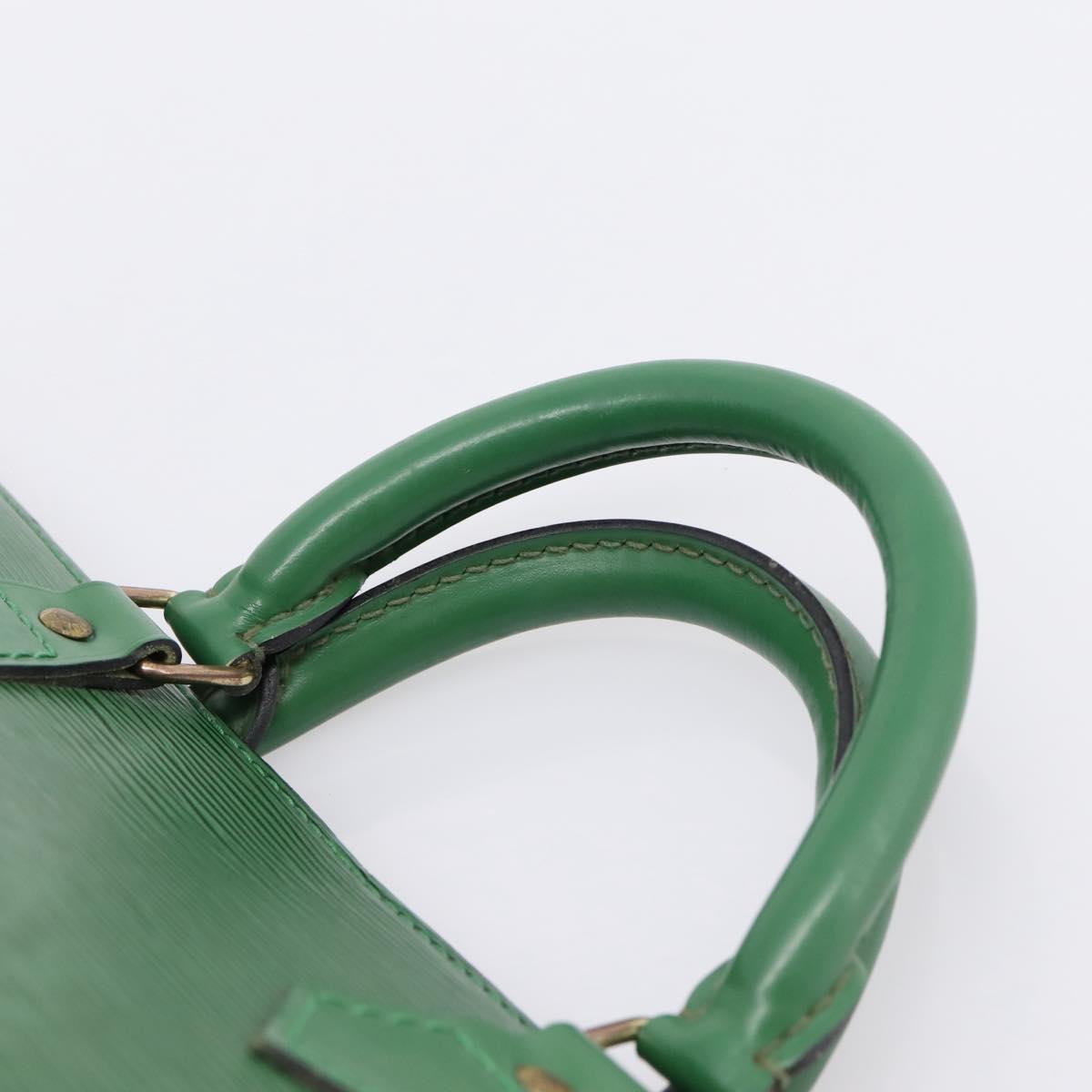 LOUIS VUITTON Epi Sac Triangle Hand Bag Green M52094 LV Auth 197179