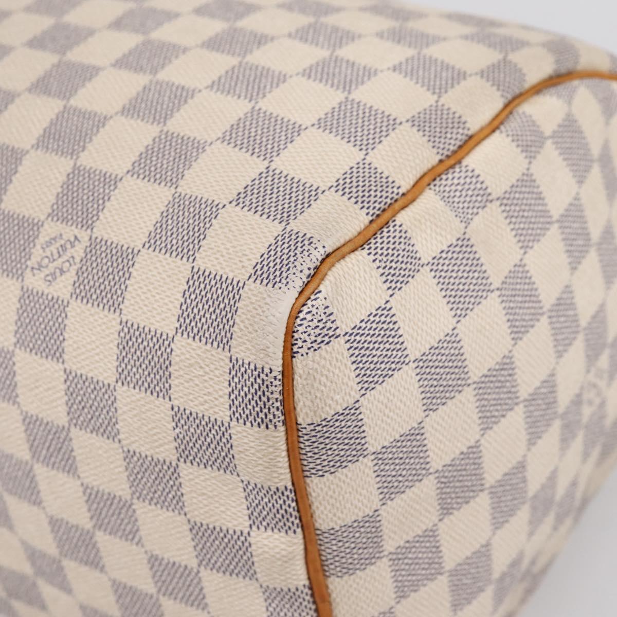 LOUIS VUITTON Damier Azur Speedy 30 Hand Bag N41533 LV Auth 197180