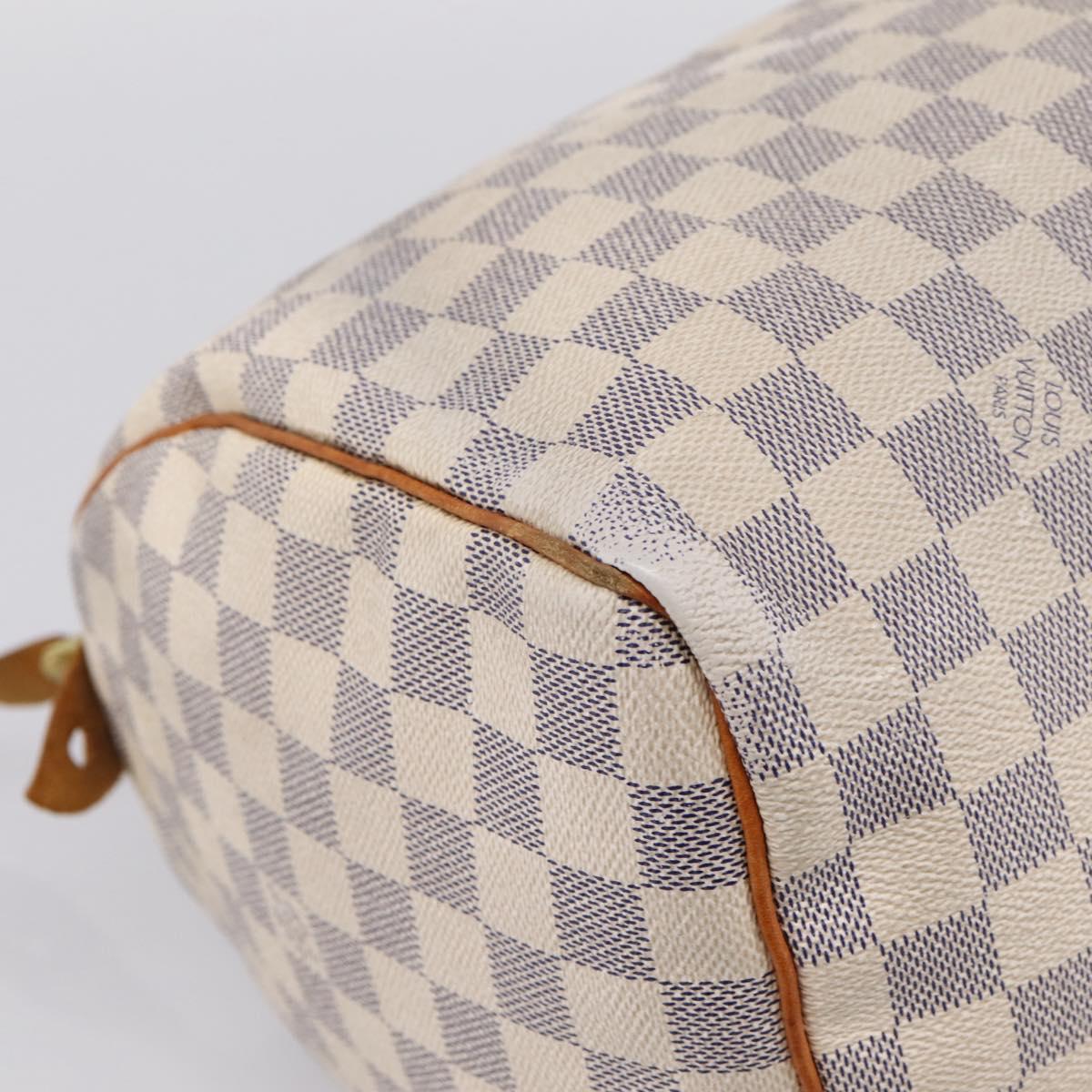 LOUIS VUITTON Damier Azur Speedy 30 Hand Bag N41533 LV Auth 197180