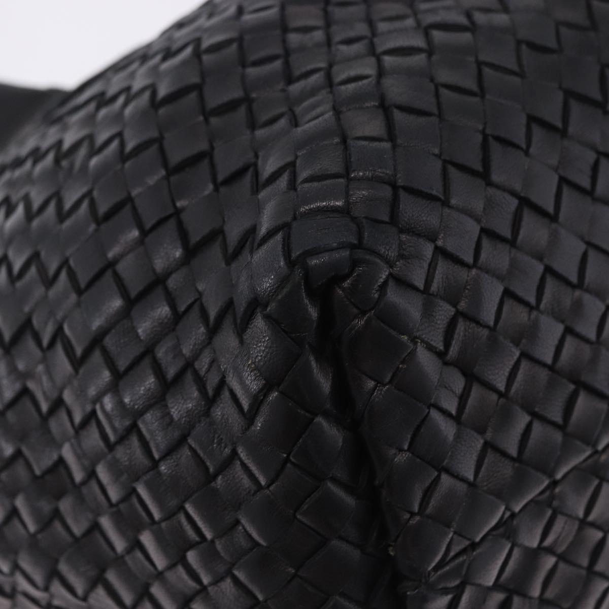 BOTTEGA VENETA INTRECCIATO Cabas PM Hand Bag Leather Black 141498 Auth 197190SAV