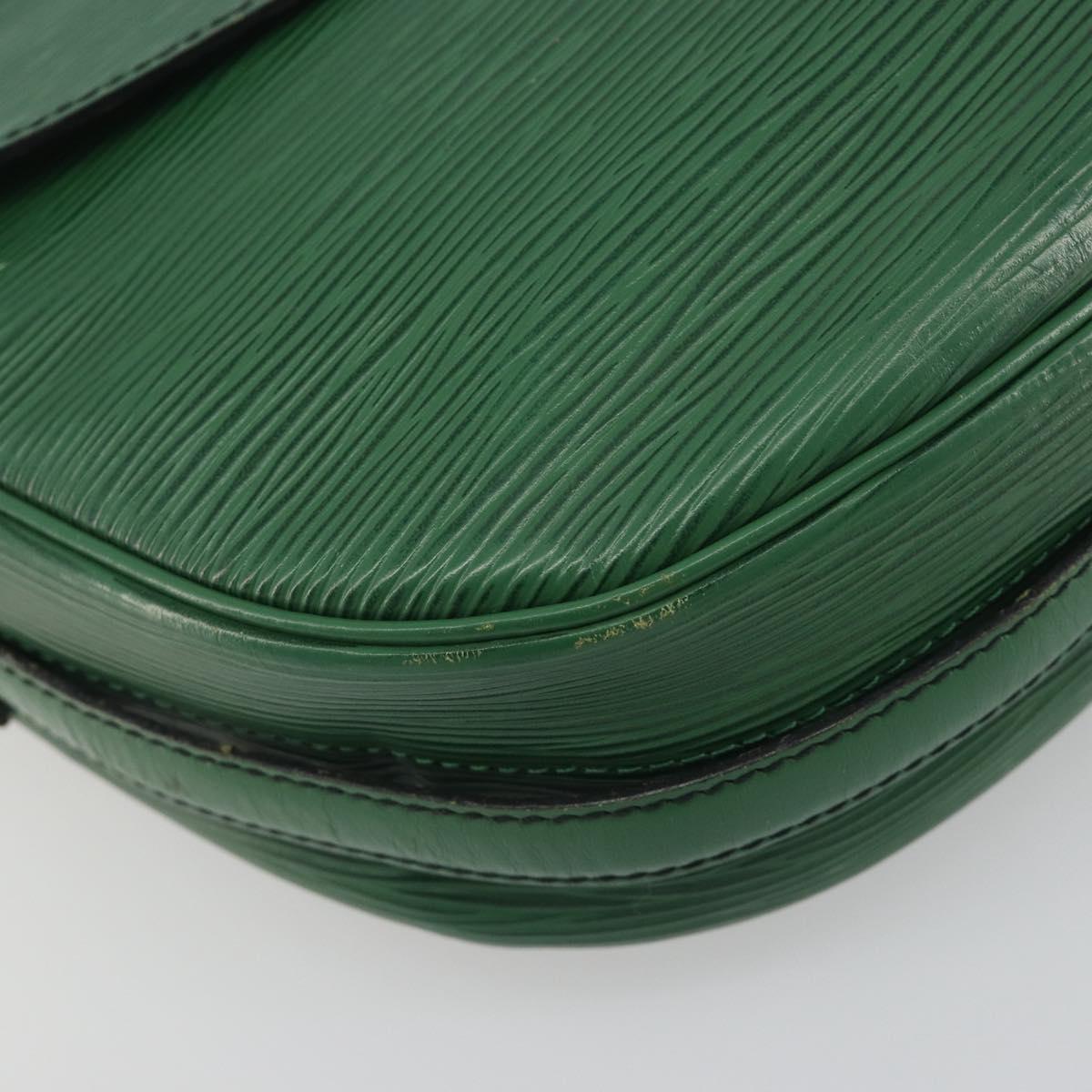 LOUIS VUITTON Epi Jeune Fille MM Shoulder Bag Green M52154 LV Auth 197191