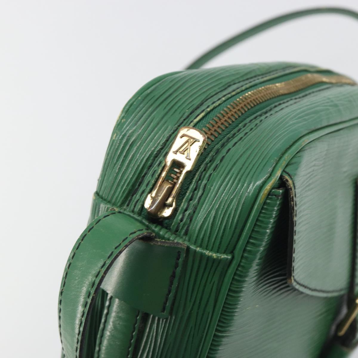 LOUIS VUITTON Epi Jeune Fille MM Shoulder Bag Green M52154 LV Auth 197191
