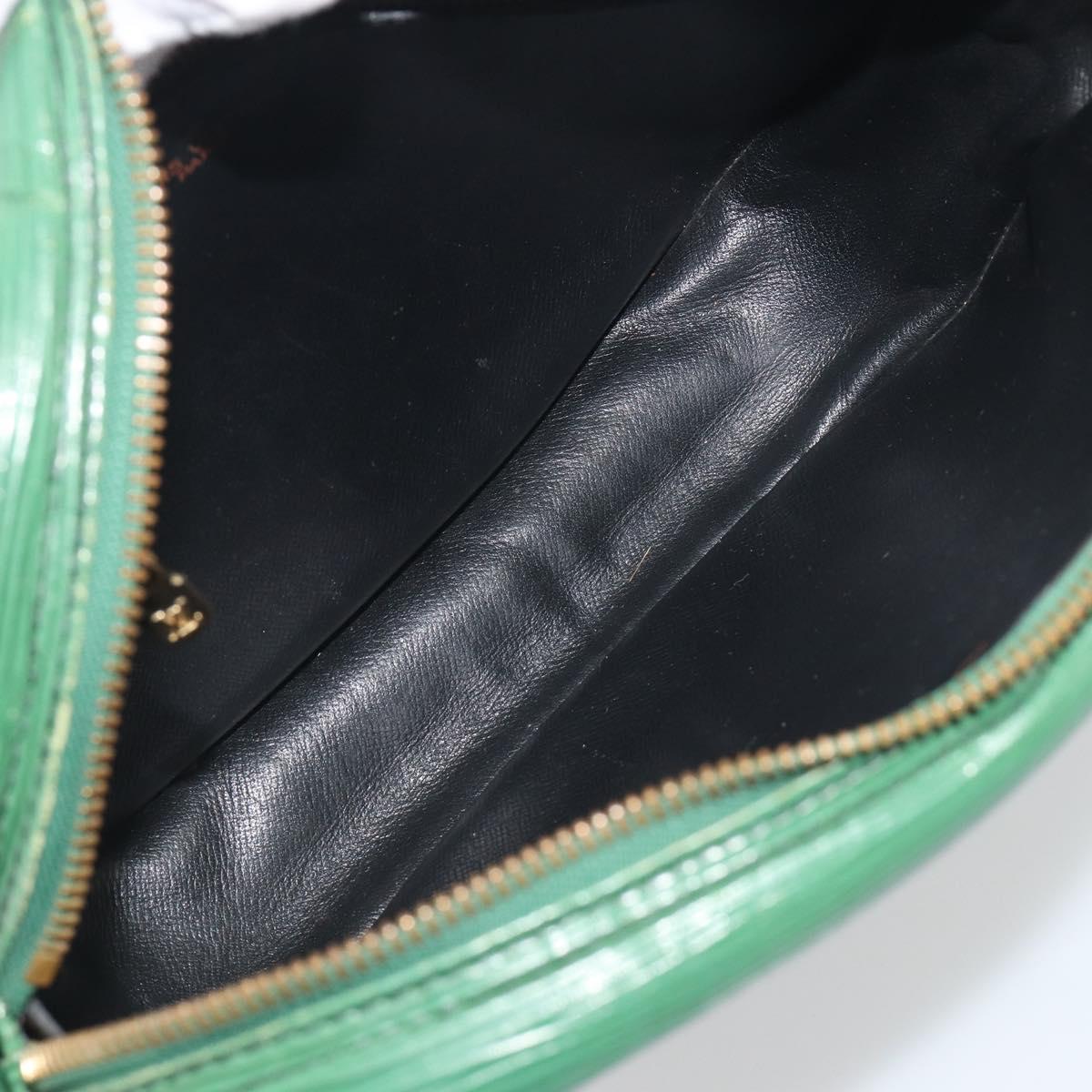 LOUIS VUITTON Epi Jeune Fille MM Shoulder Bag Green M52154 LV Auth 197191