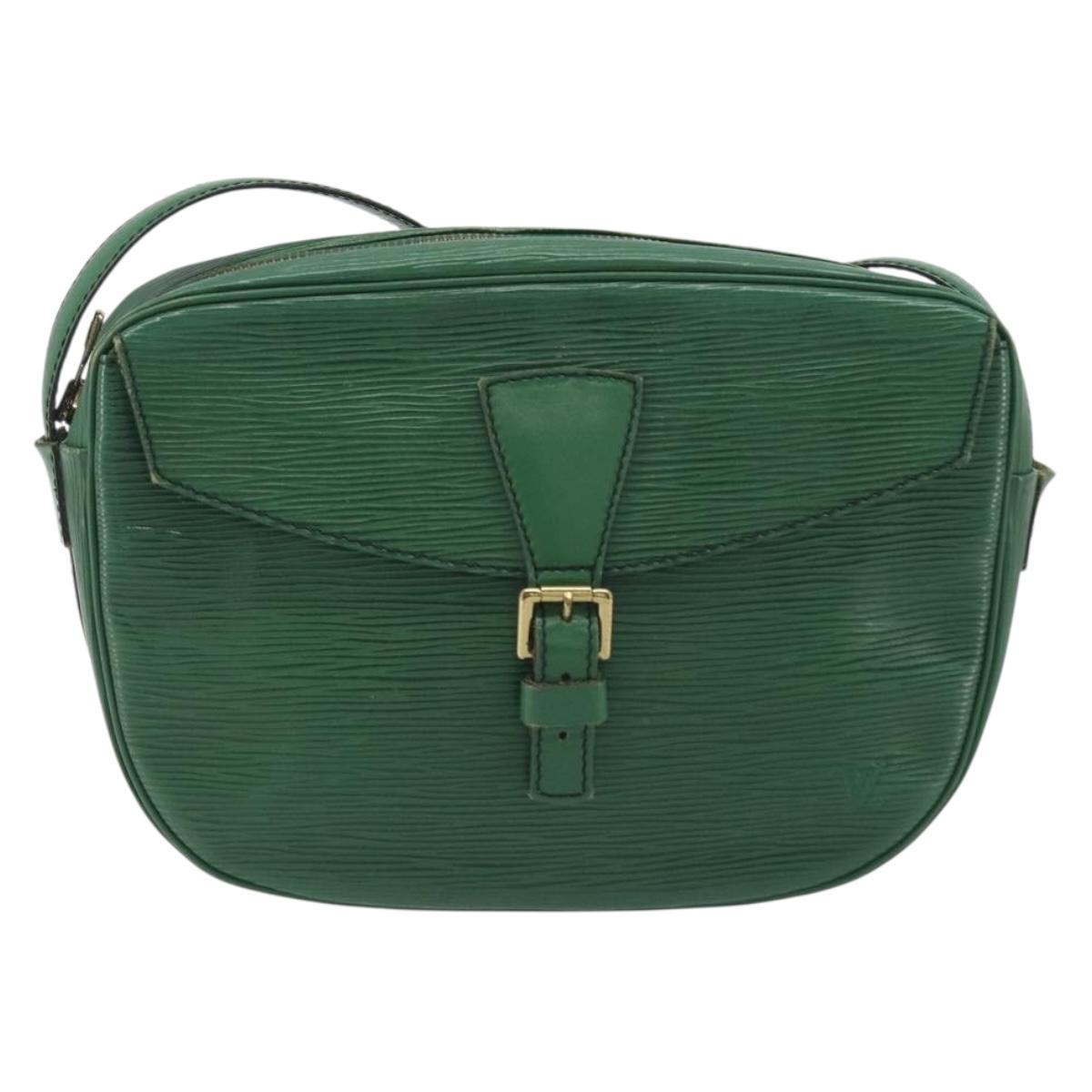 LOUIS VUITTON Epi Jeune Fille MM Shoulder Bag Green M52154 LV Auth 197191