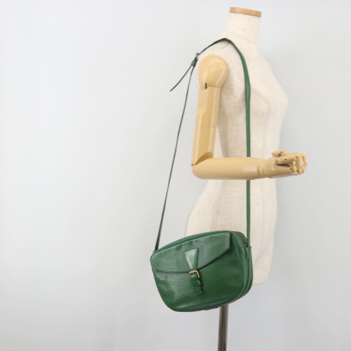 LOUIS VUITTON Epi Jeune Fille MM Shoulder Bag Green M52154 LV Auth 197191