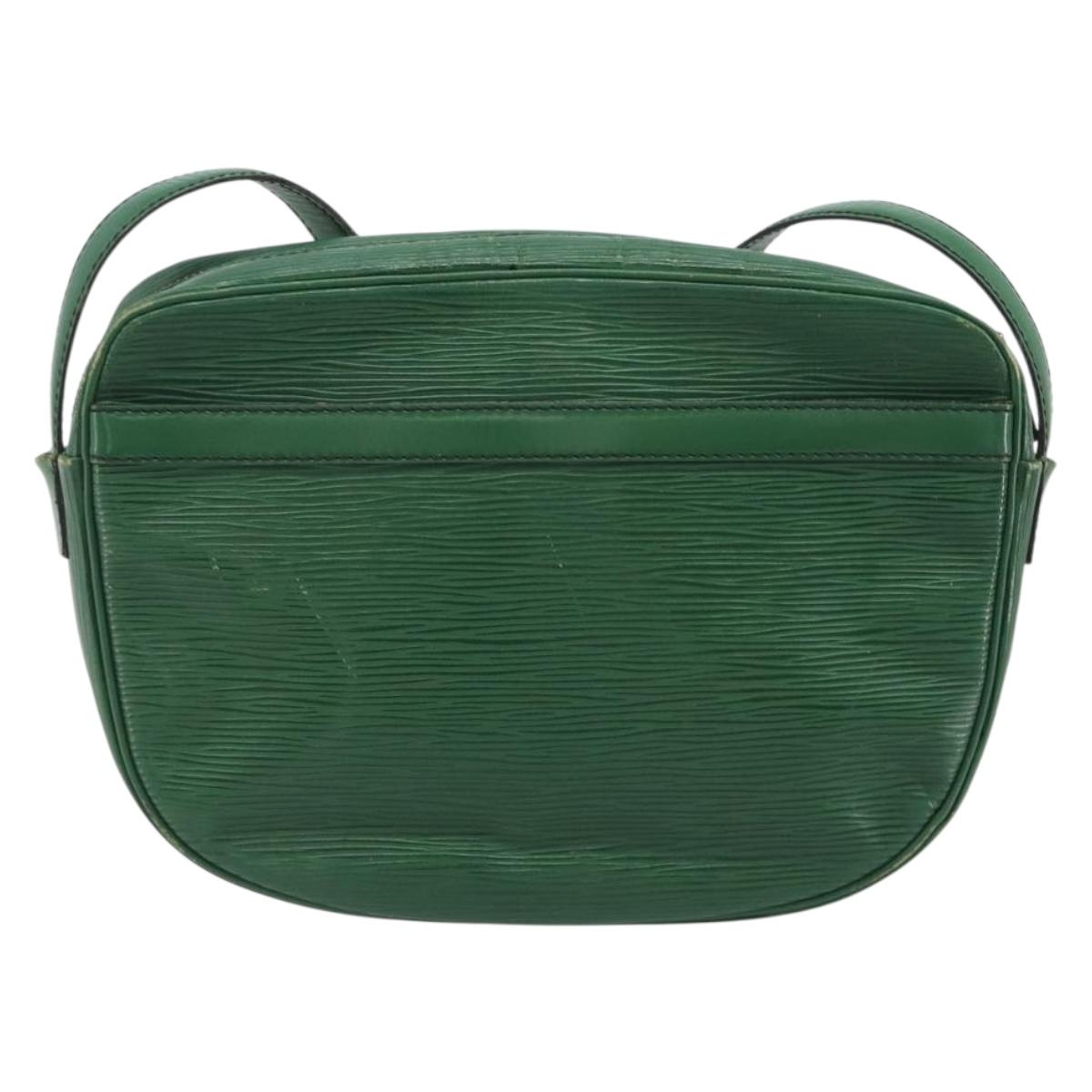 LOUIS VUITTON Epi Jeune Fille MM Shoulder Bag Green M52154 LV Auth 197191